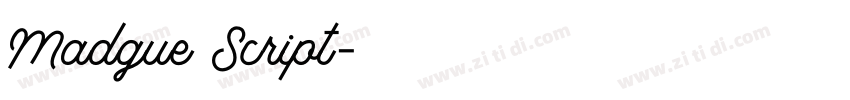 Madgue Script字体转换